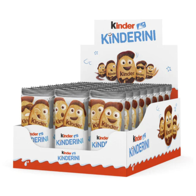 Expo Kinder Kinderini - Biscotti Frollini al Latte e Cacao - T2 - 24 x 25 g
