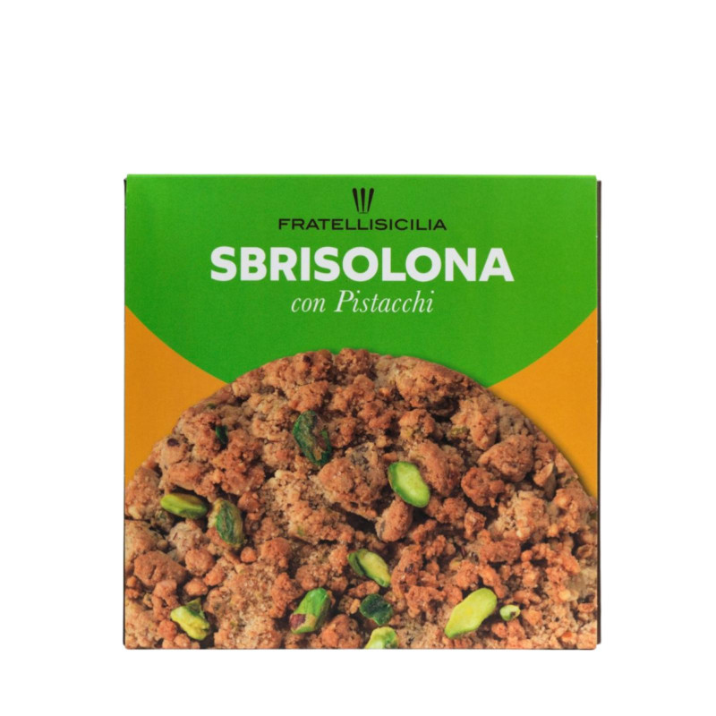 Torta Sbrisolona - Con Pistacchi - Fratelli Sicilia - 400 g