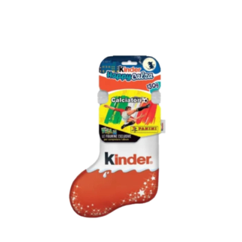 Kinder - Calza Befana Calciatori - 6 Pezzi - Barrette e Tavolette Cioccolato - 130 g