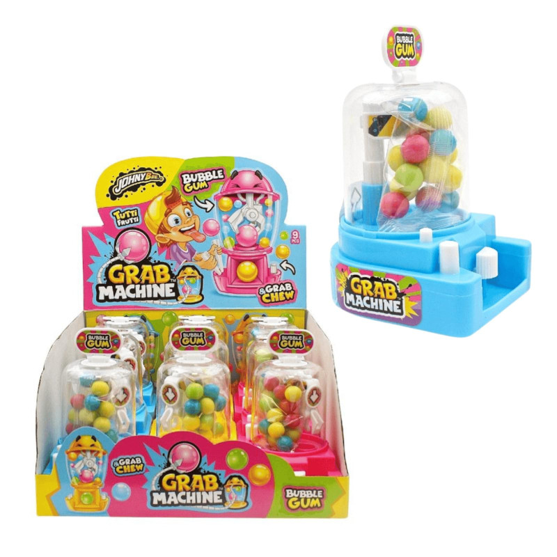 Grab Machine - JohnyBee - Gru Candy Toys - Gomme - Expo 9 Pezzi da 15 g