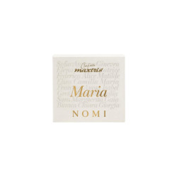 Confetti Maxtris - Nome Maria - Ciocomandorla - Colore Bianco - 200 g