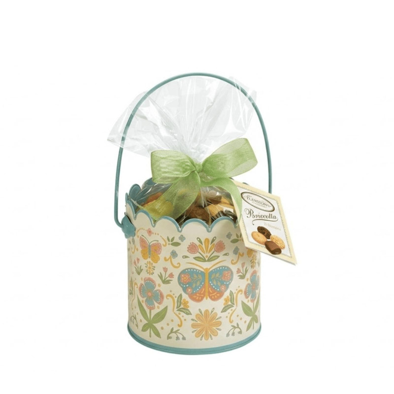 Secchiello Latta - Biscotti Flamigni - Farfalle - Pasticceria da Te - 300 g