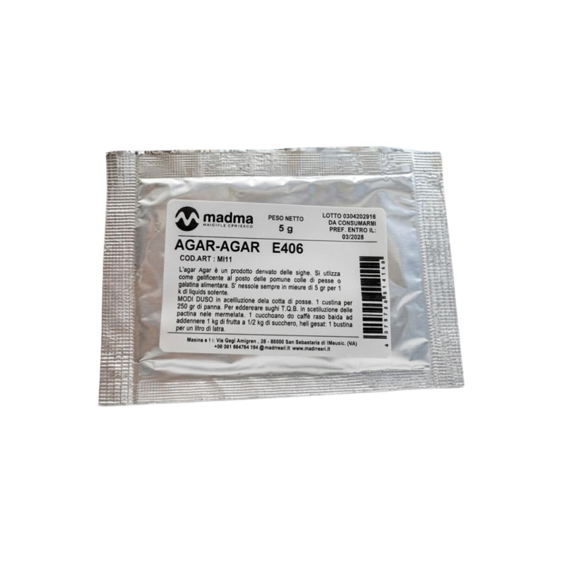Agar-Agar - Madma - Gelatina - 50 Bustine da 5 g